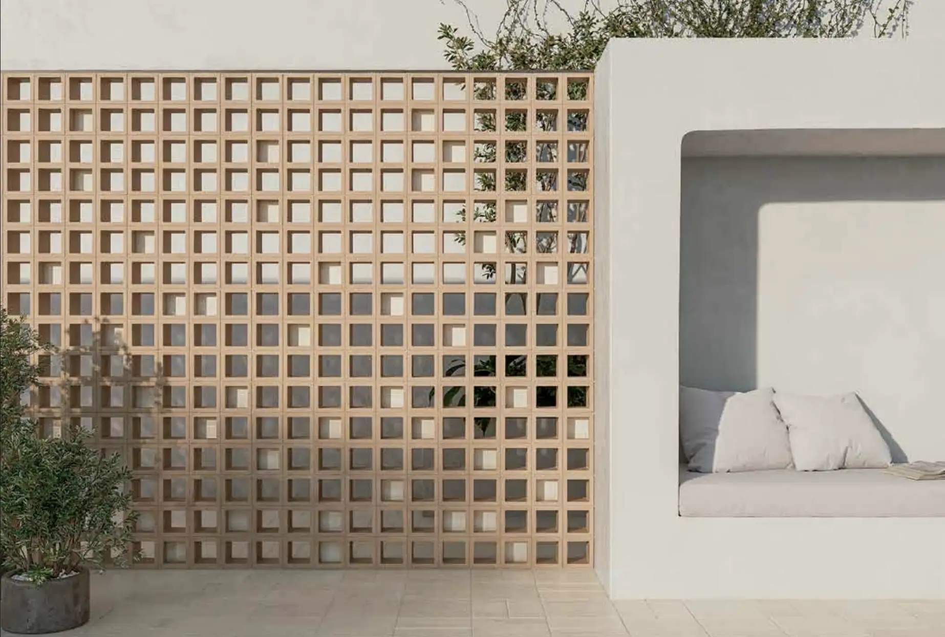Claustra en céramique REEF – Design contemporain